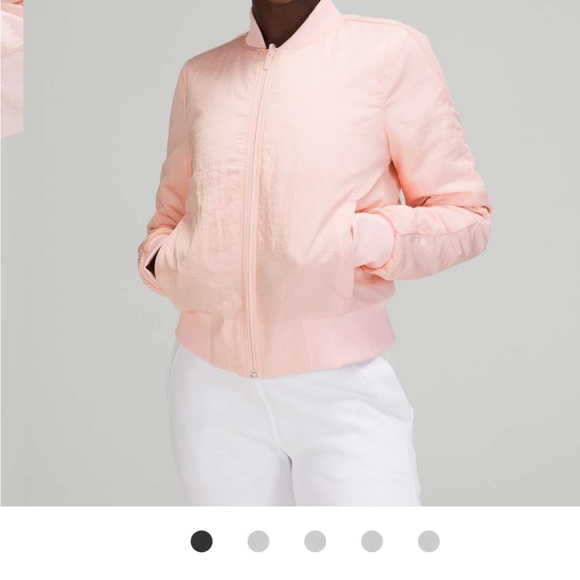 NWT LULULEMON Non Stop Bomber - Women's Pink Bomber Jacket - Picture 1 of 4